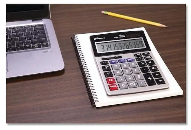 Alt view image 6 of 11 - Innovera 15968 Minidesk Calculator - IVR15968