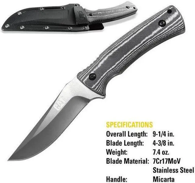 Alt view image 2 of 5 - CAT 980013 9 Inch Fixed Blade Knife