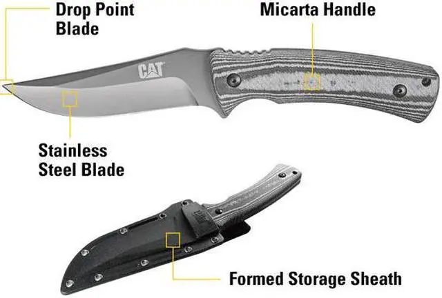 Alt view image 3 of 5 - CAT 980013 9 Inch Fixed Blade Knife