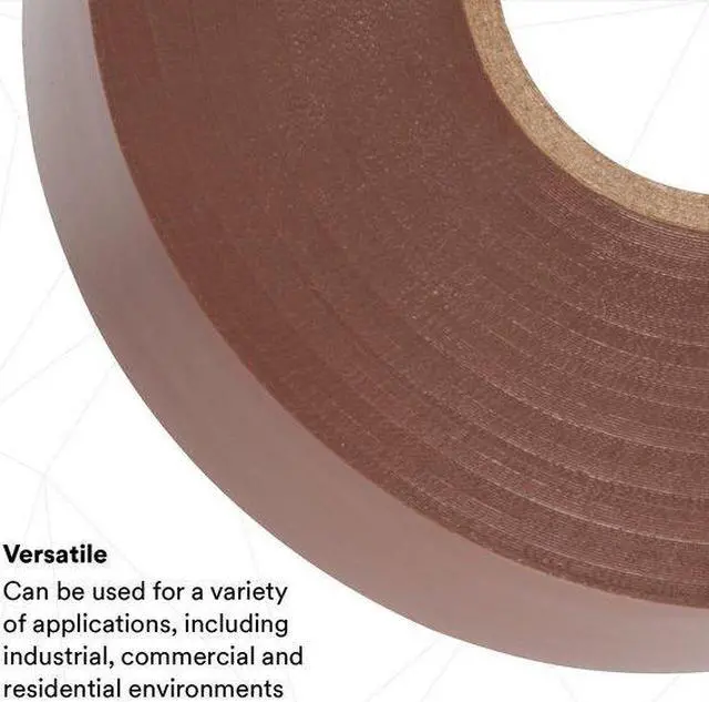 Alt view image 3 of 8 - Electrical Tape, 3/4 x 66 ft, 7 mil, Brown 35 3/4X66 BROWN