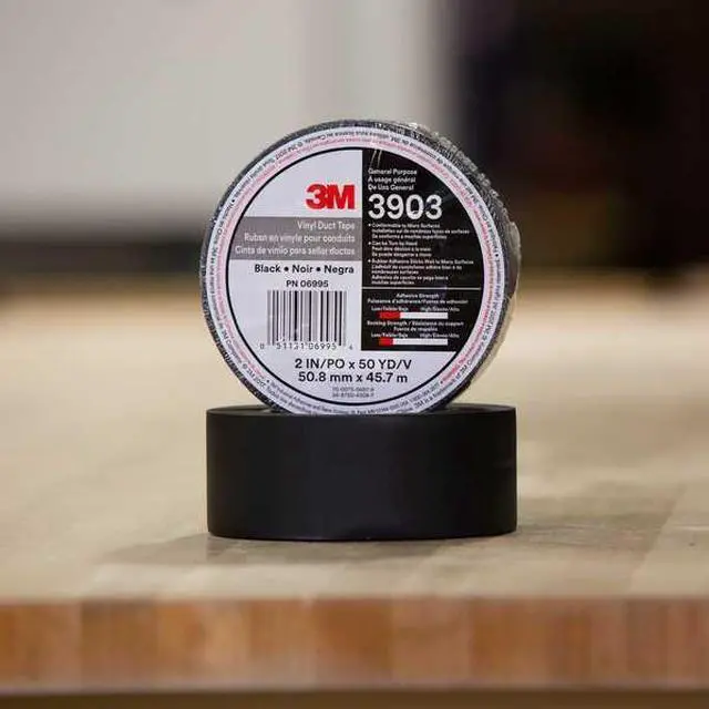 Alt view image 8 of 9 - ProTapes Cable Path Cured Rubber Resin Zone Coated Gaffers Tape, 12.5 mil Thick, 30 yds Length, 4 Width, Black Pack of 1