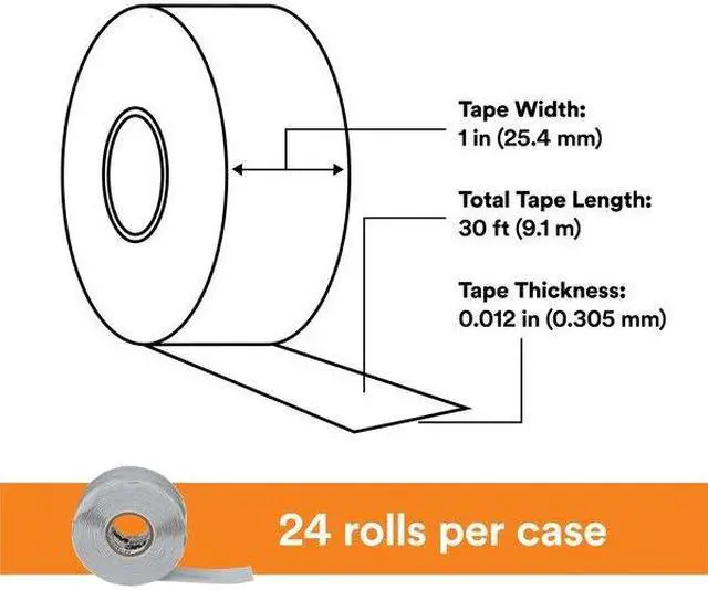 Alt view image 6 of 8 - 3M 70 Silicone Electrical Tape, 70, Scotch, 1 in W x 30 ft L, 12 mil thick,