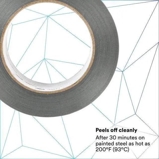 Alt view image 6 of 7 - 3M 3903 Duct Tape, Gray, 50 yd L, 2 in W