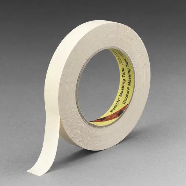 Alt view image 11 of 15 - Scotch High-Performance Masking Tape 232, 3" Core, 12 Mm X 55 M, Tan 23212