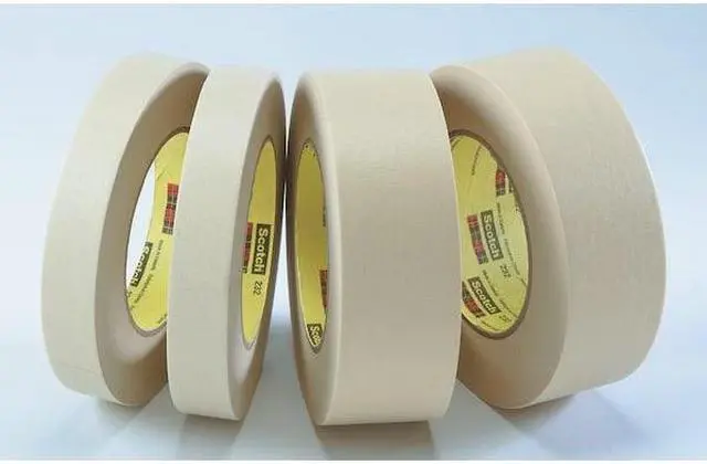 Alt view image 14 of 15 - Scotch High-Performance Masking Tape 232, 3" Core, 12 Mm X 55 M, Tan 23212