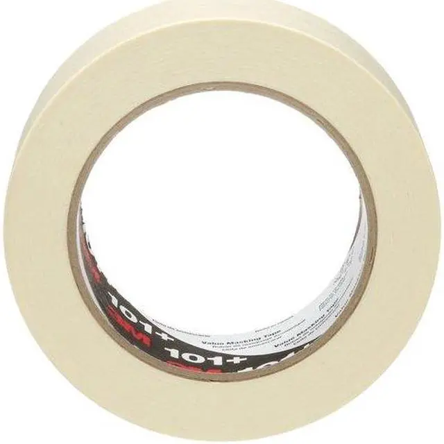 Alt view image 4 of 4 - 3M 101+ Masking Tape, 96 mm W x 55 m L, 5.1 mil Thick, Tan, Rubber Adhesive, 8