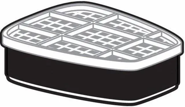 Alt view image 2 of 2 - 3M 6001 Cartridge, 3M 6000/FF-400 Series, Organic Vapor (OV), Bayonet, Black,