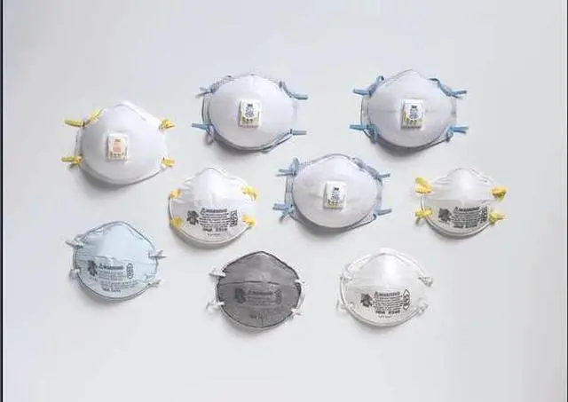 Alt view image 4 of 7 - N95 Particulate Respirator, Half Facepiece, Small, Fixed Strap