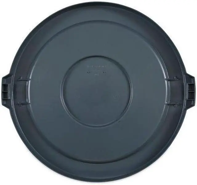 Alt view image 10 of 10 - Boardwalk Lids for 32-Gal Waste Receptacle Flat-Top Round Plastic Gray