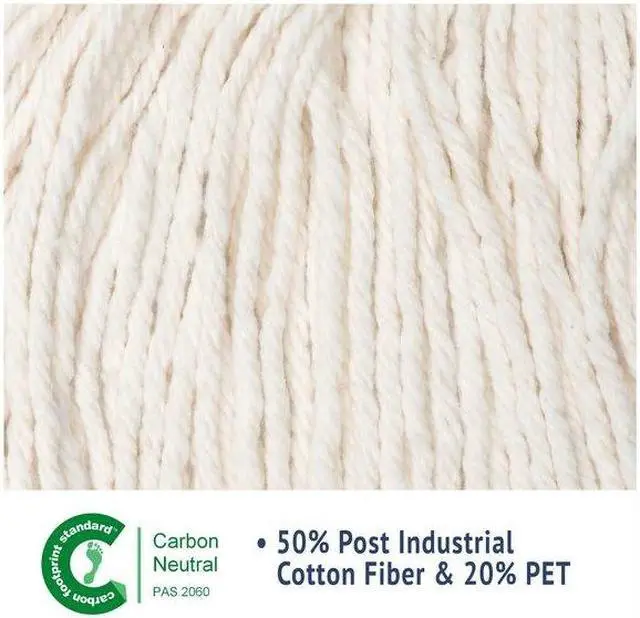 Alt view image 20 of 20 - Boardwalk Super Loop Wet Mop Head Cotton/Synthetic Large Size White 12/Carton