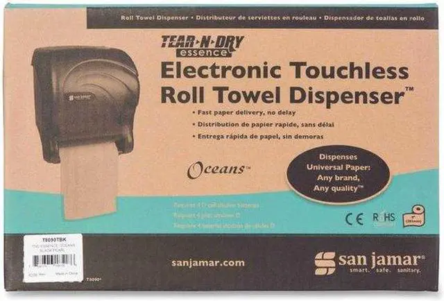 Alt view image 11 of 12 - Tear-N-Dry Essence Touchless Towel Dispenser, 11.75x9 1/8x14 7/16, Bla