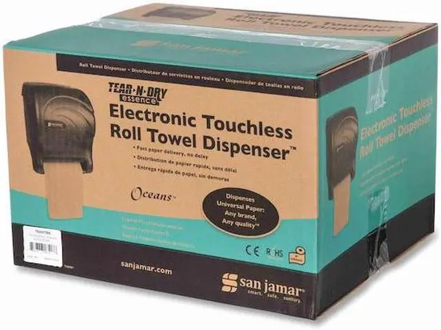 Alt view image 12 of 12 - Tear-N-Dry Essence Touchless Towel Dispenser, 11.75x9 1/8x14 7/16, Bla