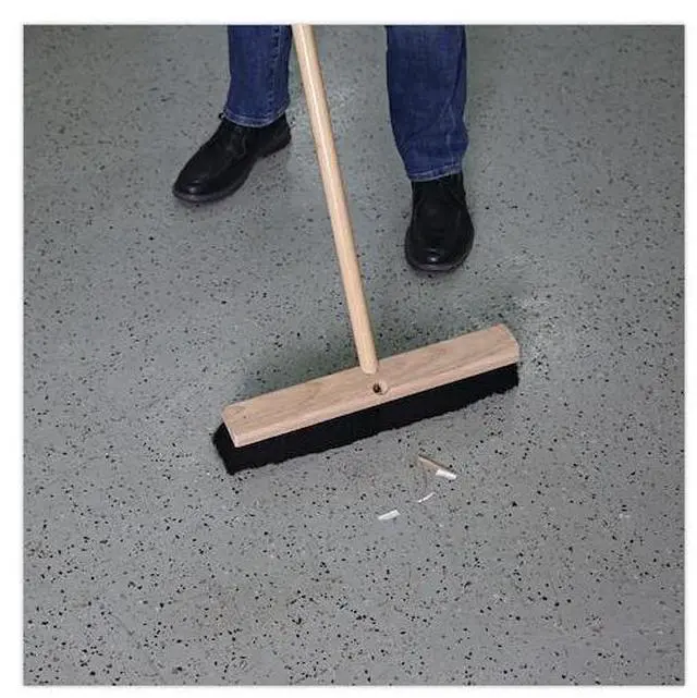 Alt view image 13 of 18 - Boardwalk Floor Brush Head 2 1/2" Black Tampico Fiber 18" 20218