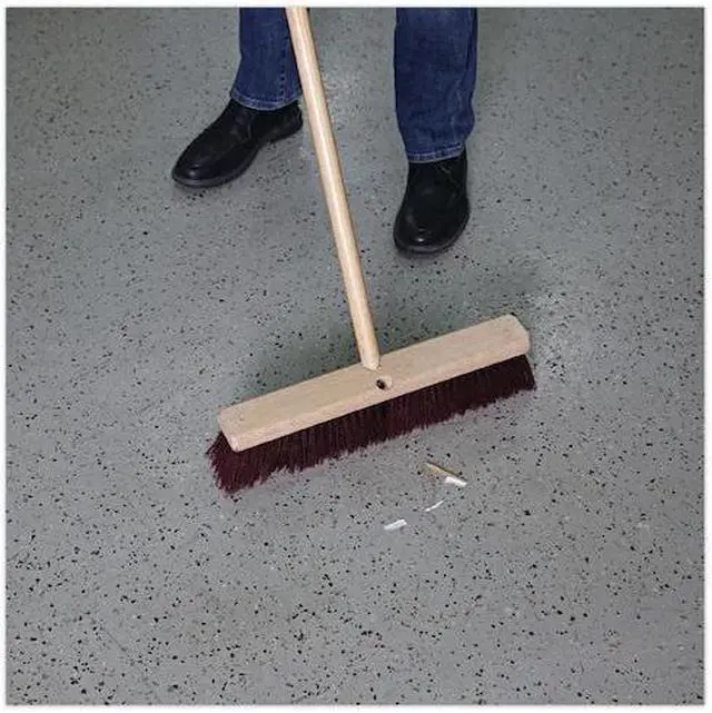 Alt view image 15 of 18 - Boardwalk Floor Brush Head 18" Wide Maroon Heavy Duty Polypropylene Bristles
