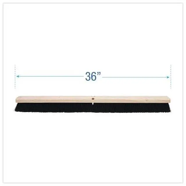 Alt view image 11 of 20 - Boardwalk Floor Brush Head 2 1/2" Black Tampico Fiber 36" 20236