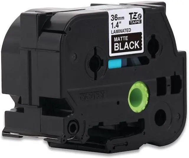 Alt view image 17 of 20 - Brother P-touch TZe-M365 Label Maker Tape 1.42"W White on Matte Black TZEM365