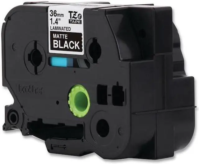 Alt view image 18 of 20 - Brother P-touch TZe-M365 Label Maker Tape 1.42"W White on Matte Black TZEM365