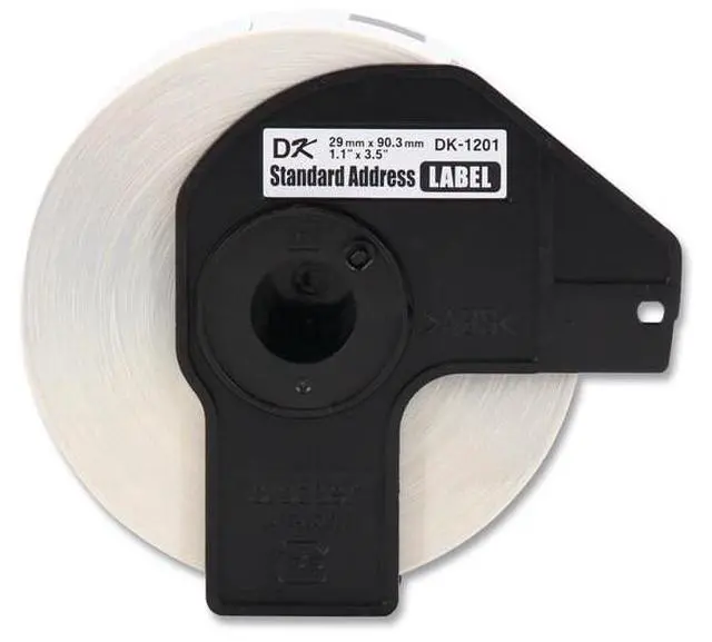 Alt view image 10 of 13 - Brother Genuine DK1201 DieCut Standard Rolled Address Labels for QL Printers 3Pk