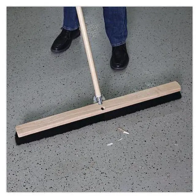Alt view image 14 of 20 - Boardwalk Floor Brush Head 2 1/2" Black Tampico Fiber 36" 20236