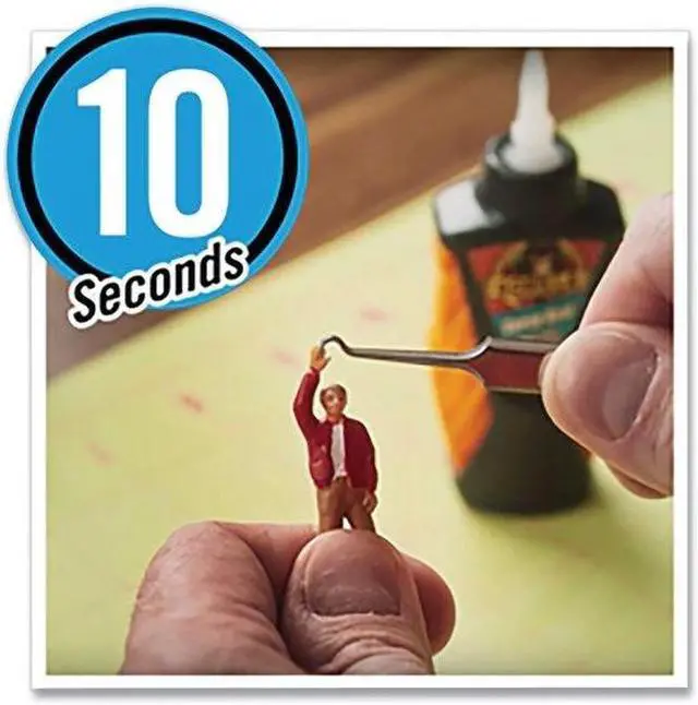 Alt view image 7 of 8 - Gorilla Glue 102862CT Super Glue Micro Precise, 0.19 oz., Dries Clear, 4/Carton