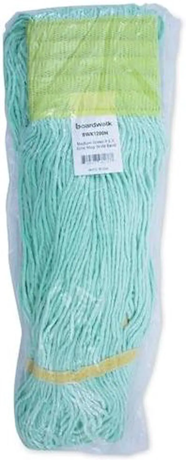 Alt view image 13 of 20 - EcoMop Looped-End Mop Head, Recycled Fibers, Medium Size, Green 1200MEA