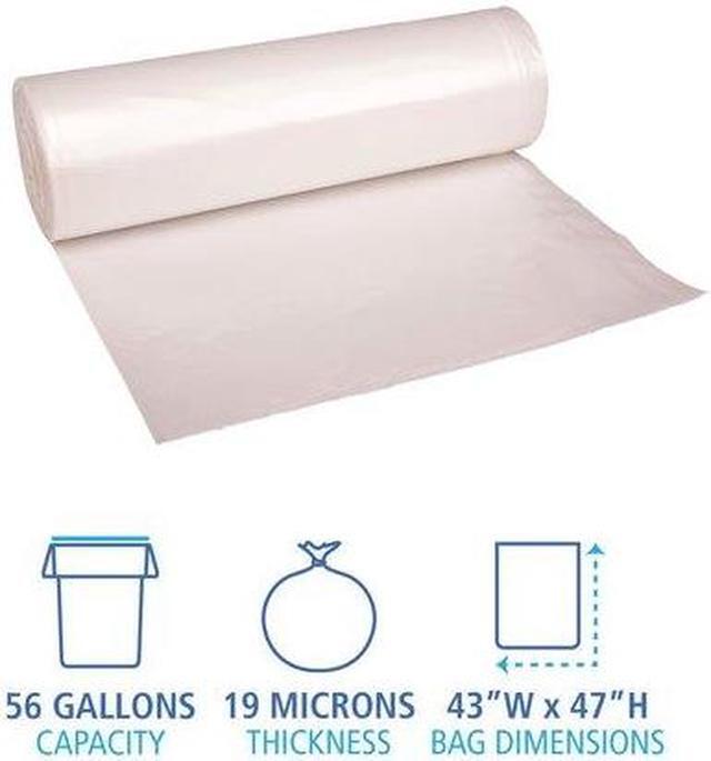 Alt view image 8 of 13 - Boardwalk High-Density Can Liner 43x47 56gal 19mic Equiv. Natural 25 Bag/RL 6 RL