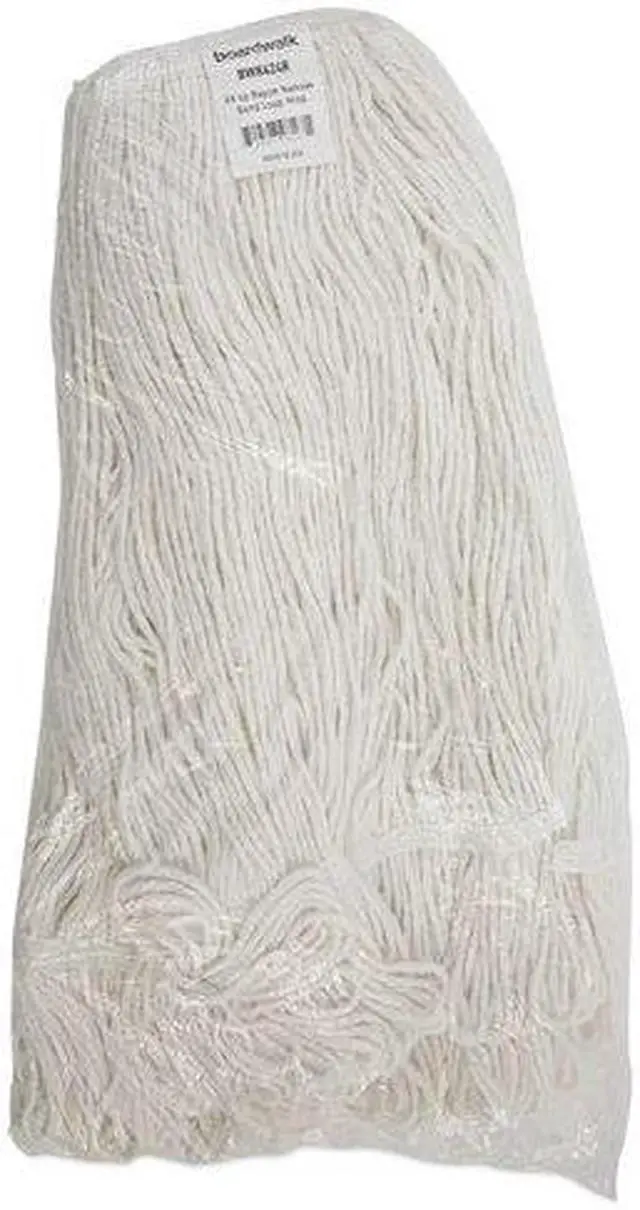 Alt view image 15 of 20 - Boardwalk Pro Loop Web/Tailband Wet Mop Head Rayon 24oz White 424REA