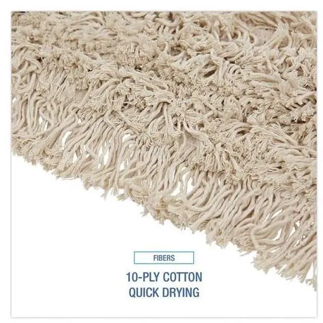 Alt view image 17 of 20 - Boardwalk Mop Head Dust Cotton 36 x 3 White 1036