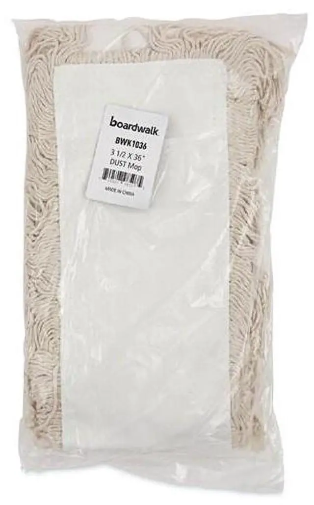 Alt view image 19 of 20 - Boardwalk Mop Head Dust Cotton 36 x 3 White 1036