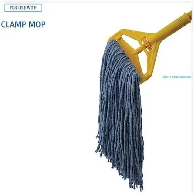 Alt view image 5 of 14 - Boardwalk Mop Head Standard Head Cotton/Synthetic Fiber Cut-End #20 Blue 12