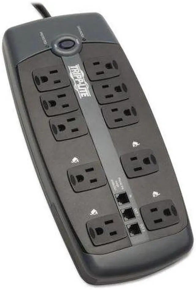 Alt view image 19 of 20 - Tripp Lite TLP1008TEL 8ft. 10 Outlets 2395 Joules Protect It! Surge Suppressor