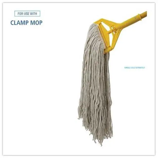 Alt view image 6 of 14 - Boardwalk Mop Head Premium Standard Head Cotton Fiber 32oz White 12/Carton 232C