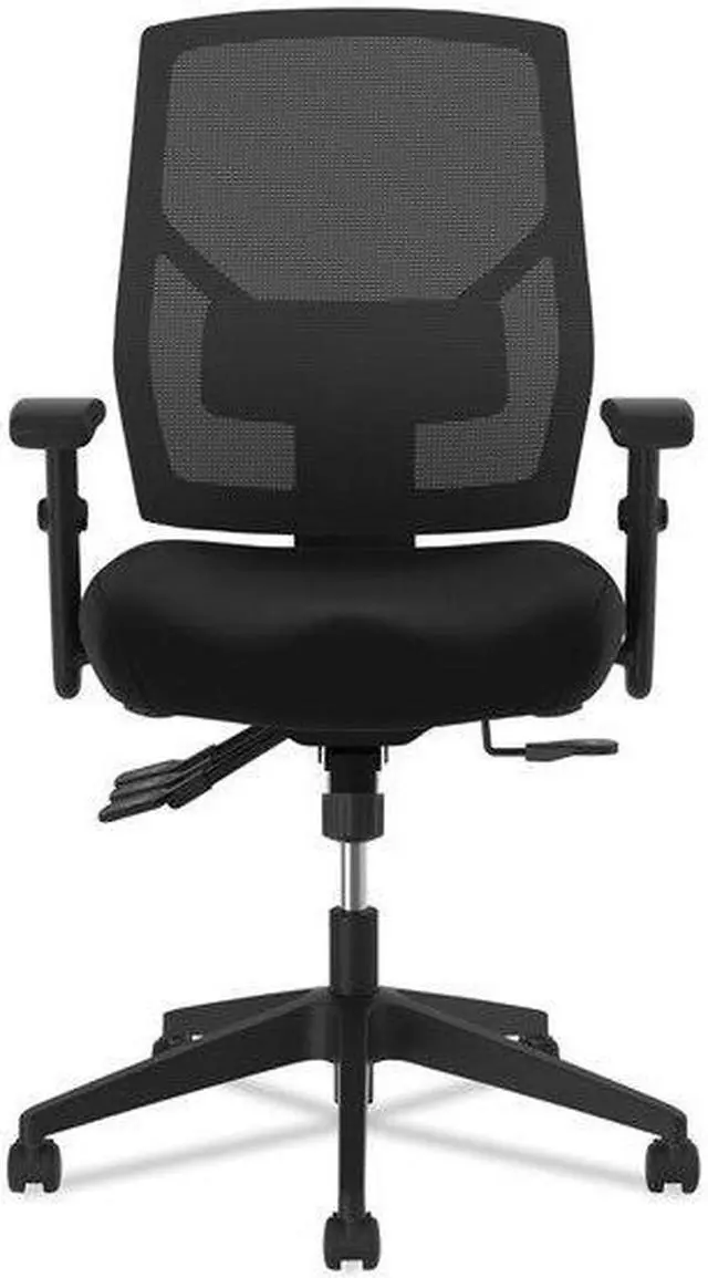 Alt view image 14 of 19 - HON Crio High-Back Task Chair -Mesh Back Computer Chair with Asynchronous Control for Office Desk, Black (HVL582)