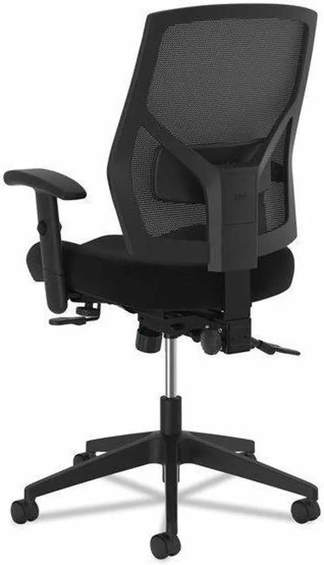Alt view image 17 of 19 - HON Crio High-Back Task Chair -Mesh Back Computer Chair with Asynchronous Control for Office Desk, Black (HVL582)