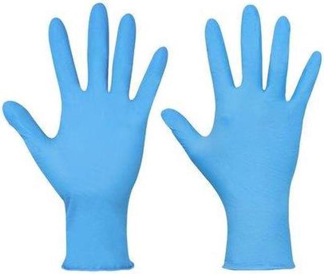 CONDOR 2XLZ9 Disposable Gloves, Nitrile, Powder Free, Blue, XL 