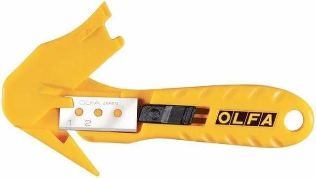 Alt view image 6 of 6 - OLFA SK-10 6-9/32 in L. Hook-Style Safety Cutter, Fixed Blade, Safety Recessed