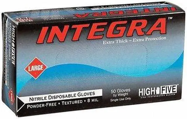 Alt view image 2 of 6 - ANSELL N862 Exam Gloves, Nitrile, Powder Free, Blue, M, 50 PK