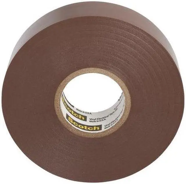 Alt view image 8 of 8 - Electrical Tape, 3/4 x 66 ft, 7 mil, Brown 35 3/4X66 BROWN