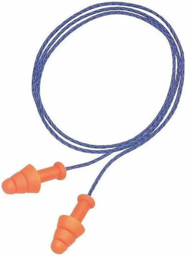 Alt view image 5 of 9 - Smartfit Reusable Earplugs, Tpe, Orange, Corded, Hearpack