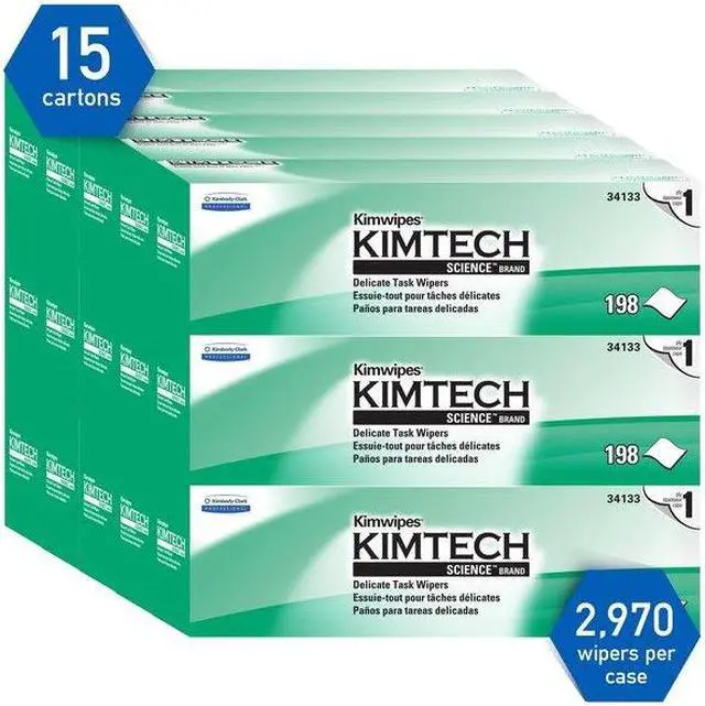 Alt view image 7 of 10 - Kimtech Disposible Delicate Task Wipes 11.8X11.8" 34133 196-Pack