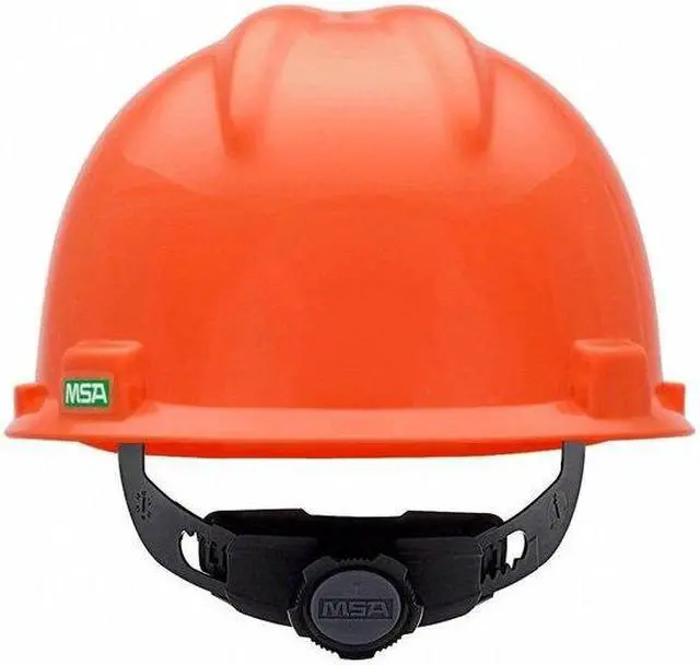 Alt view image 6 of 9 - Hard Hat, Front Brim, Slotted, 4 pt. Ratchet, Orange