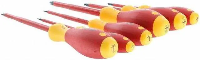 Alt view image 6 of 8 - WIHA 32092 Insulated Screwdriver Set, Slotted/Phillips Tip, Alloy Steel with