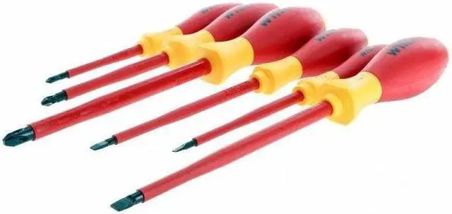 Alt view image 5 of 8 - WIHA 32092 Insulated Screwdriver Set, Slotted/Phillips Tip, Alloy Steel with