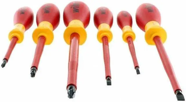Alt view image 4 of 8 - WIHA 32092 Insulated Screwdriver Set, Slotted/Phillips Tip, Alloy Steel with