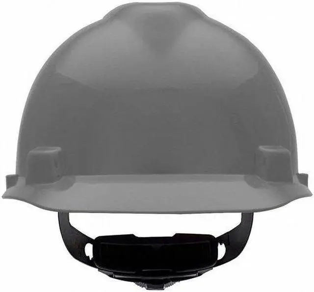 Alt view image 9 of 9 - MSA 475364 V-Gard Hard Hat,Front Brim,Fastrac,Gray
