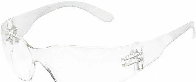 Alt view image 2 of 5 - CONDOR 1FYX6 Safety Glasses, Wraparound Clear Polycarbonate Lens,