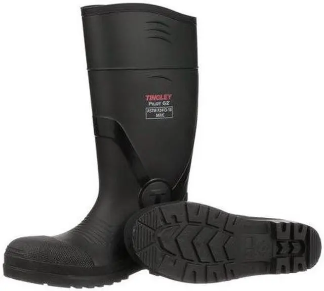Alt view image 2 of 2 - TINGLEY 31261 Men's Pilot G2 Tall Rubber Boots, Composite Toe, Black, 13