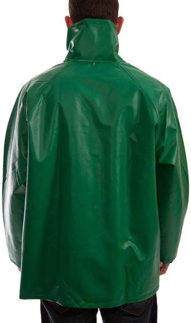Alt view image 3 of 3 - TINGLEY J41008 Safetyflex Chemical Splash Jacket, PVC, Green, 3XL