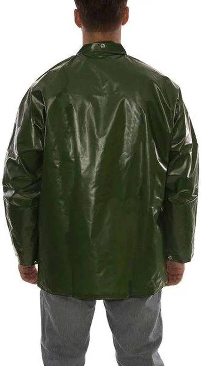 Alt view image 2 of 2 - TINGLEY J22258 Rain Jacket,S,Grn,Unisex,0.25mm Thick