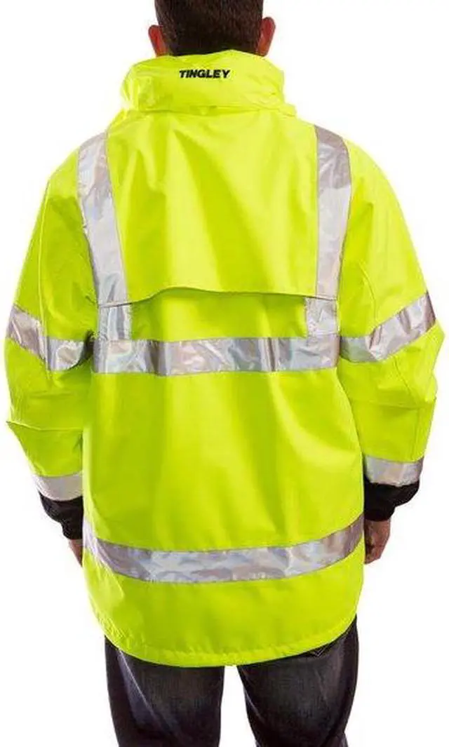 Alt view image 2 of 7 - TINGLEY J24172 Icon Rain Jacket, Class 3, Type P, Ylw/Green, 3XL